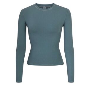 Skims, Cotton Jersey Long Sleeve, KYANITE
